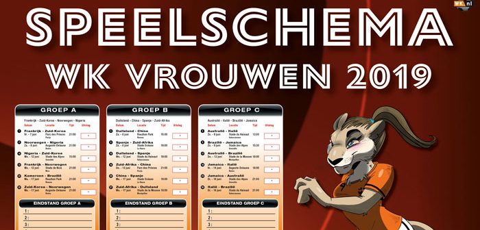 WK speelschema poster header